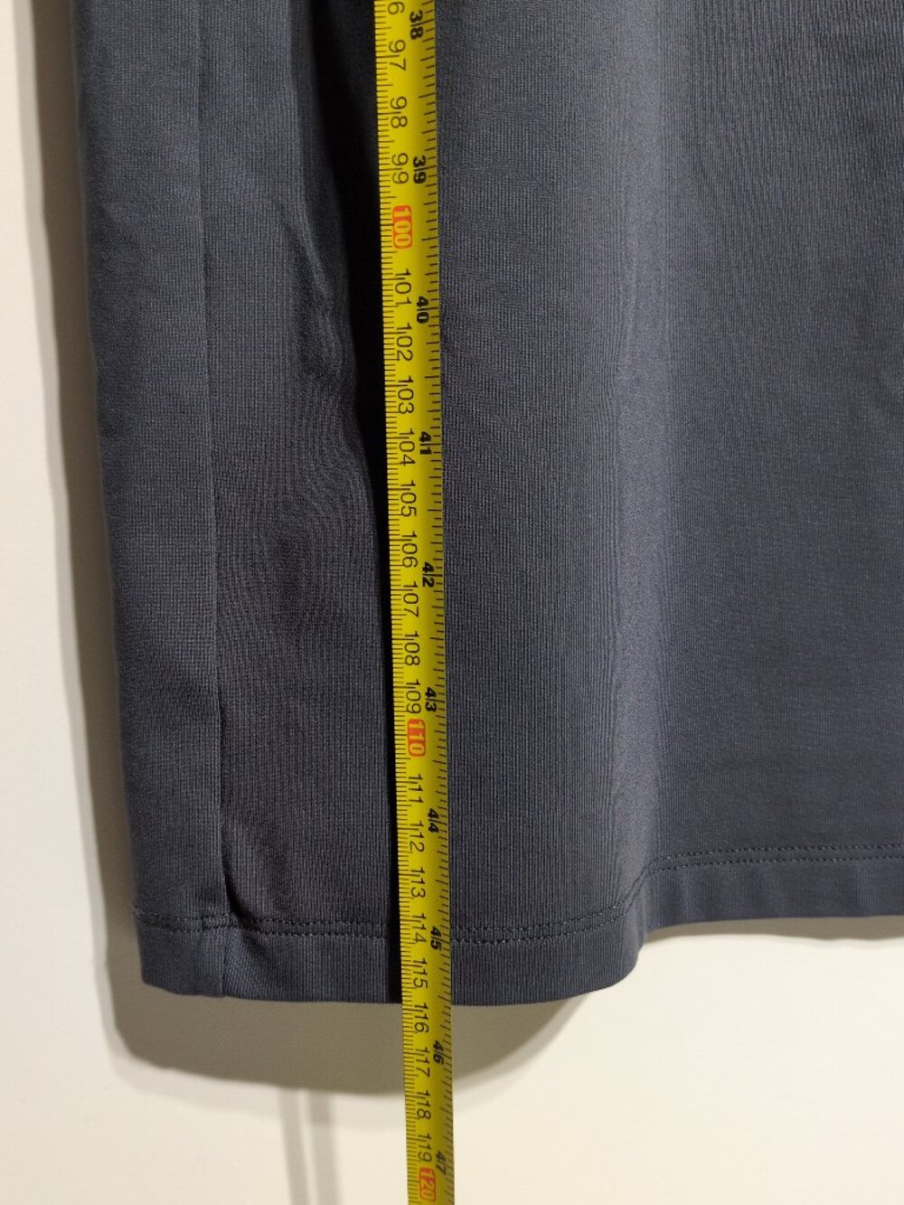 Babaton Aritzia Contour Midi Tank Dress Large Bodycon Blue Grey Square Neck - Picture 11 of 11